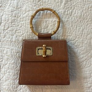 Brand new bamboo handle small handbag